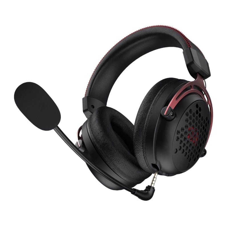 RD-H386_wr_04a REDRAGON Over-Ear DIOMEDES Honeycomb 3.5mm AUX Gaming Headset - Black - Image 4
