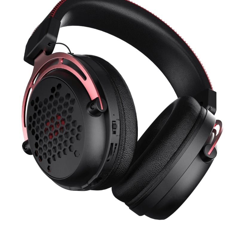 RD-H386_wr_05a REDRAGON Over-Ear DIOMEDES Honeycomb 3.5mm AUX Gaming Headset - Black - Image 5