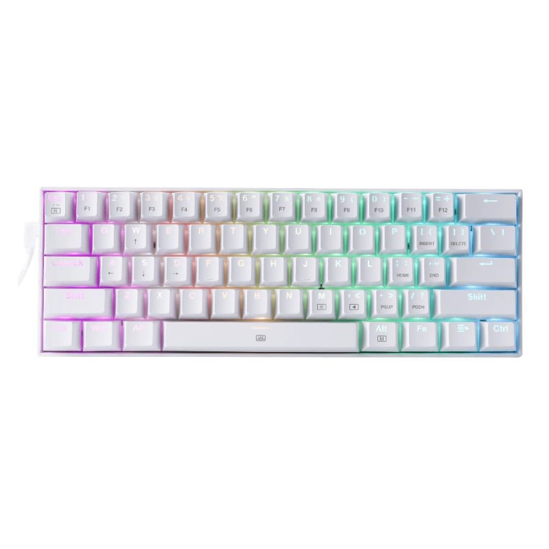 RD-K630W-RGB_wr_01 REDRAGON DRAGONBORN Wired Mechanical Keyboard RGB
67Key Design - White - Image 1