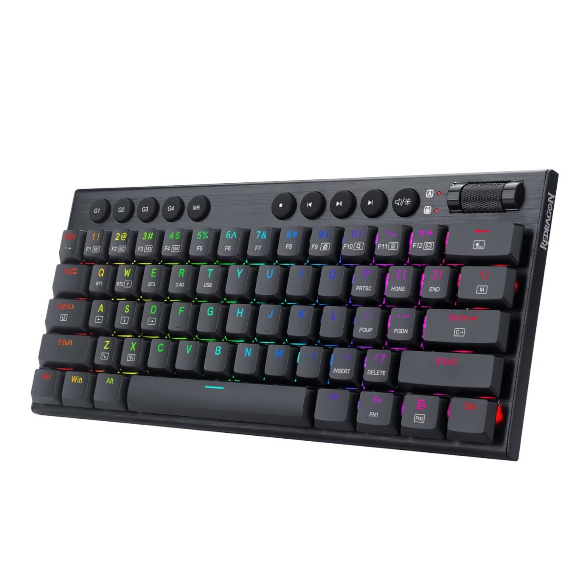 RD-K632-RGB_Redragon-K632-NOCTIS-60-RGB-Wired-Gaming-Keyboard-–-Black_wr_01a REDRAGON Horus Mini 61Key Red Switch RGB Low Profile Gaming Mechanical Keyboard - Black - Image 1