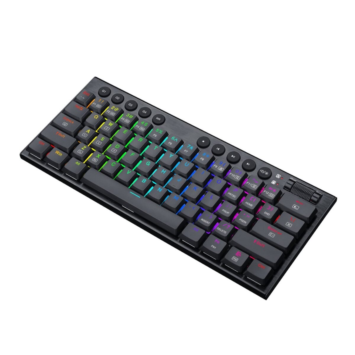 RD-K632-RGB_Redragon-K632-NOCTIS-60-RGB-Wired-Gaming-Keyboard-–-Black_wr_04a REDRAGON Horus Mini 61Key Red Switch RGB Low Profile Gaming Mechanical Keyboard - Black - Image 4