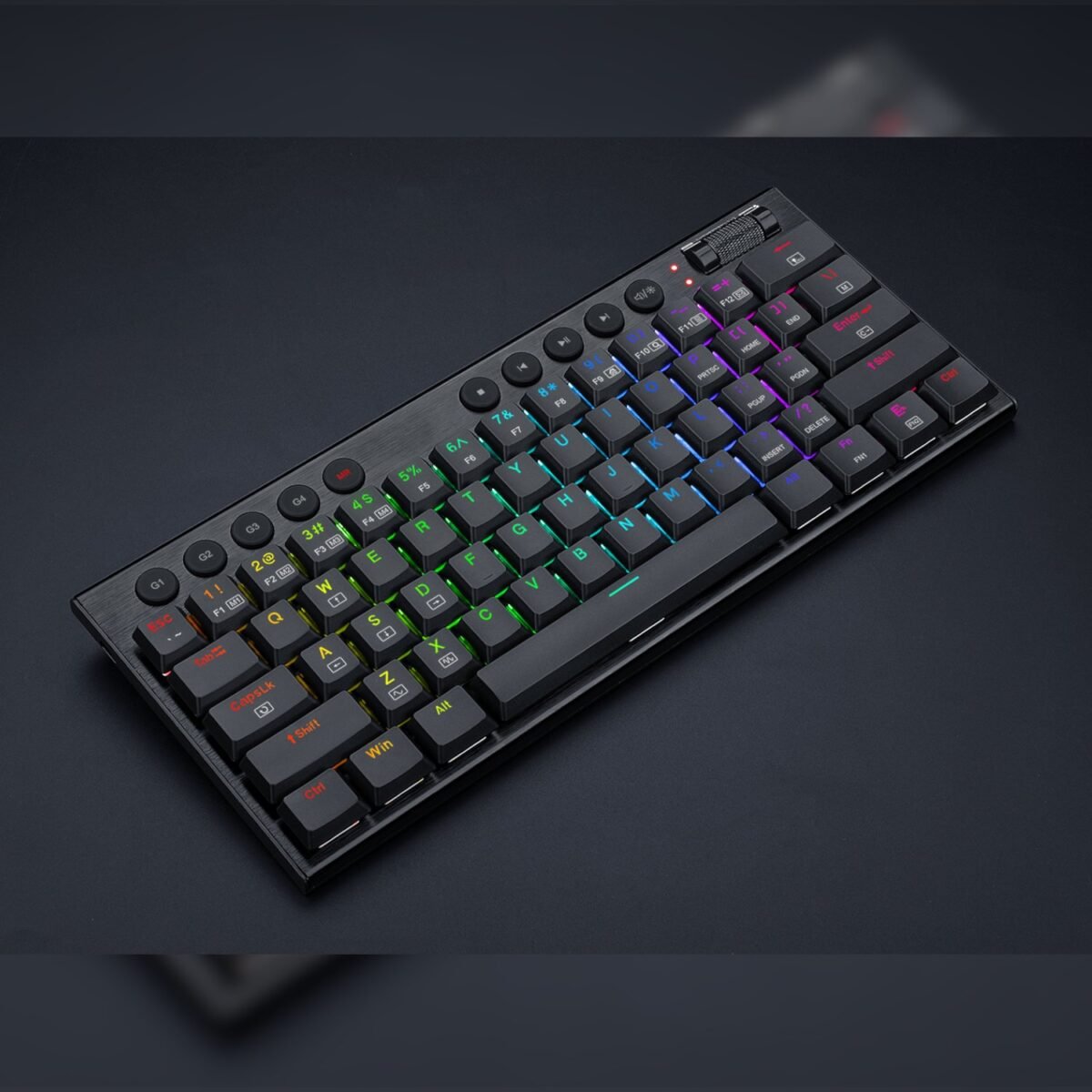 RD-K632-RGB_Redragon-K632-NOCTIS-60-RGB-Wired-Gaming-Keyboard-–-Black_wr_06a REDRAGON Horus Mini 61Key Red Switch RGB Low Profile Gaming Mechanical Keyboard - Black - Image 6