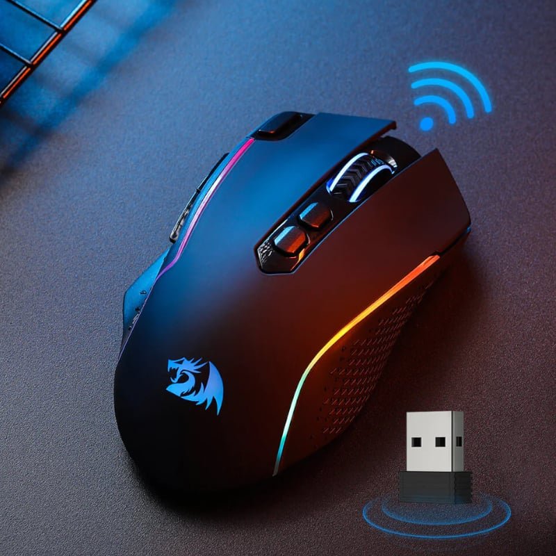 RD-M810RGB-PRO_wr_07 REDRAGON Taipan Pro 10000DPI RGB Wireless Gaming Mouse - Black - Image 7