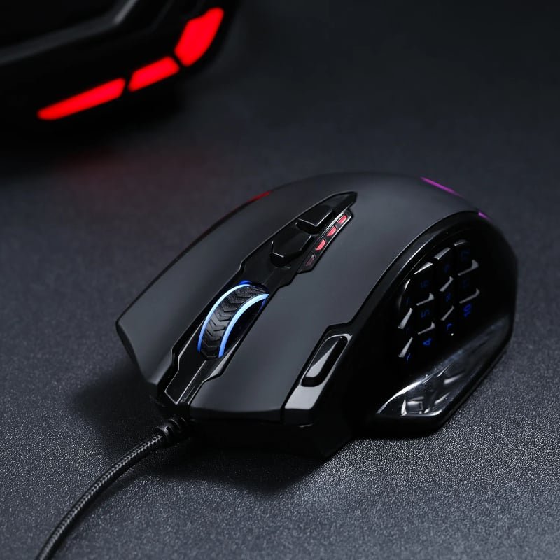 RD-M908_wr_09a REDRAGON IMPACT 12400DPI MMO Gaming Mouse - Black - Image 9