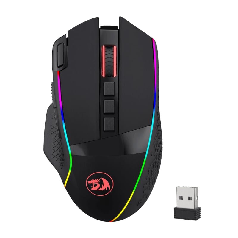 RD-M991-RGB_wr_01 REDRAGON Enlightment 19000DPI RGB Wireless Gaming Mouse - Black - Image 1