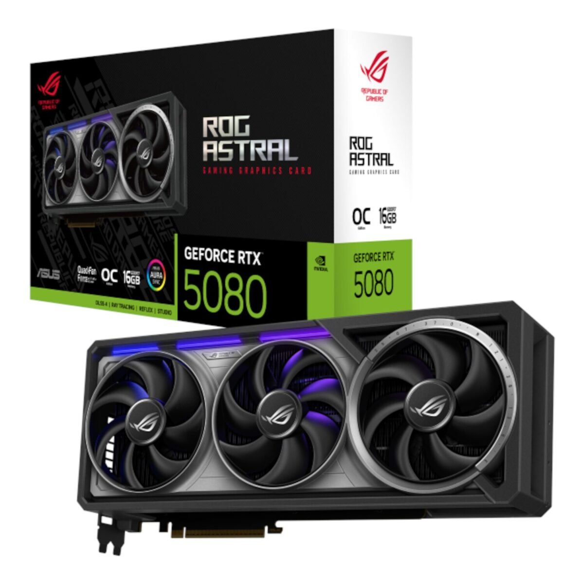ROG-ASTAL-5080-wr-01 Asus ROG Astral GeForce RTX 5080 16GB GDDR7 OC Edition - Image 1