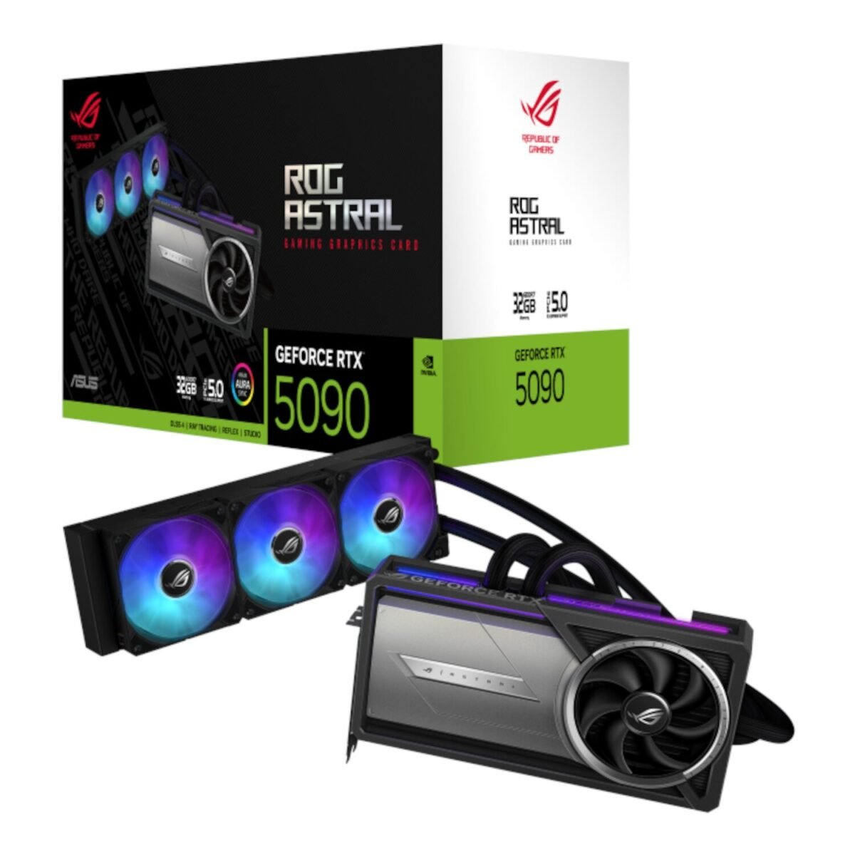 ROG-ASTRAL-LC-RTX5090-O32-wr-01-1 Asus ROG Astral LC GeForce RTX 5090 32GB GDDR7 OC Edition - Image 1