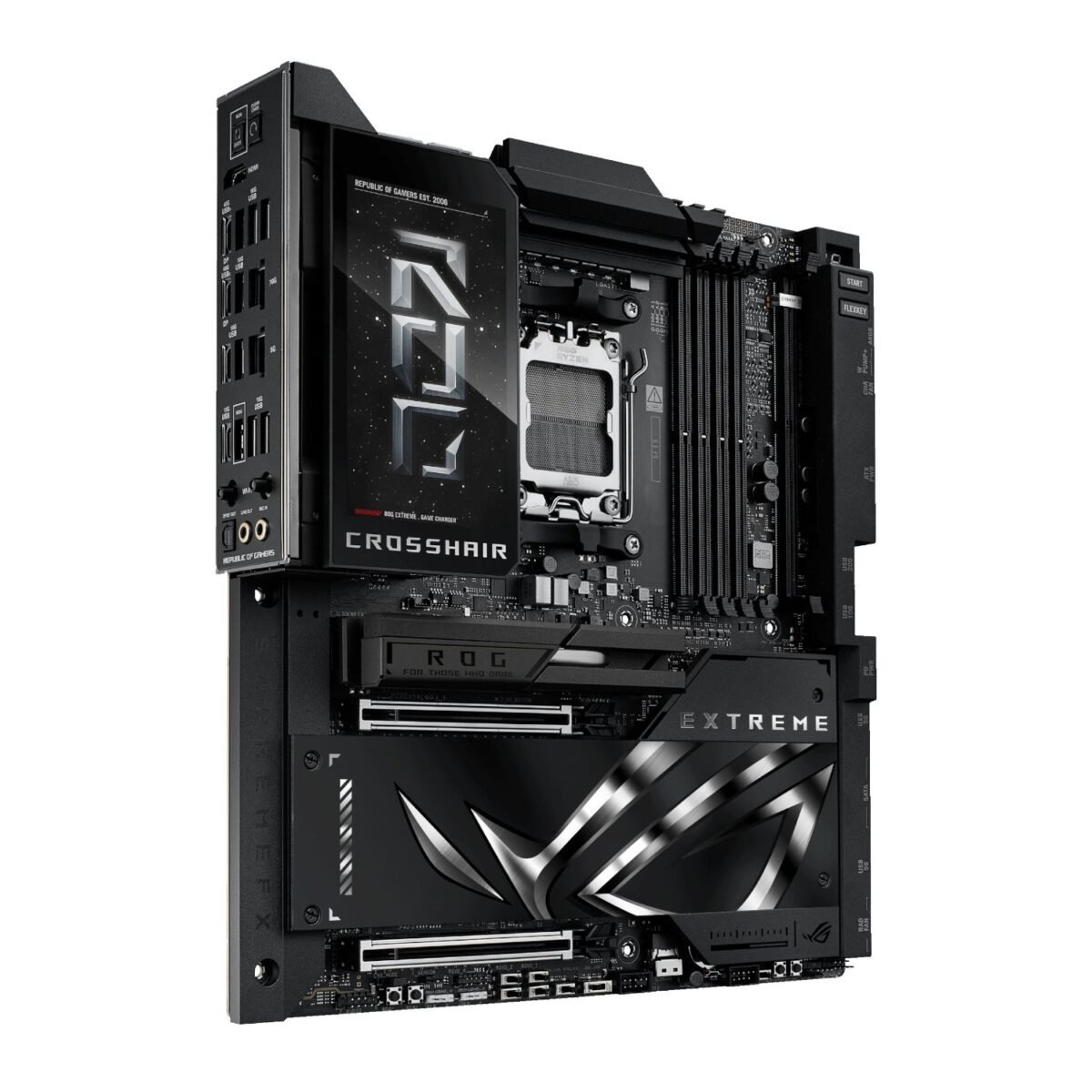 ROGCROSSHAIRX870EEXTREME_Asus-ROG-Crosshair-X870E-EXTREME-AM5-E-ATX-Gaming-Motherboard-Black_wr_03 Asus ROG Crosshair X870E EXTREME AM5 E-ATX Gaming Motherboard - Image 3