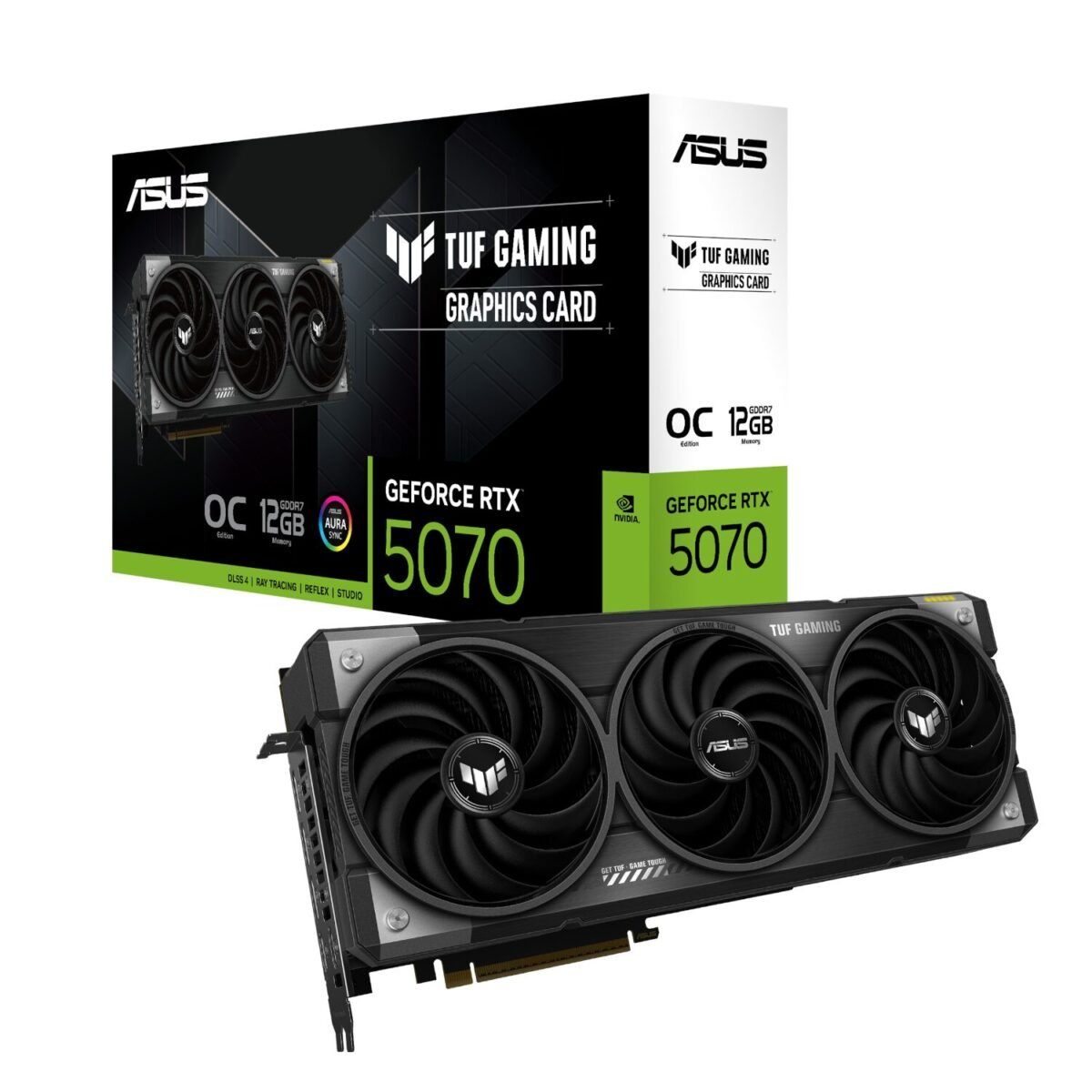 TUF-RTX5070-O12G-GAMING-wr-01 Asus TUF Gaming GeForce RTX 5070 12GB GDDR7 OC Edition - Image 1