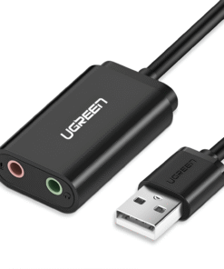 UGREEN USB to 3.5mm External Stereo Sound Adapter - Black