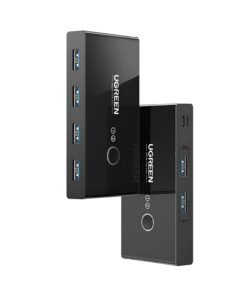 UGREEN USB 2.0 4-Port Switch Box, with 1.5m USB Cables