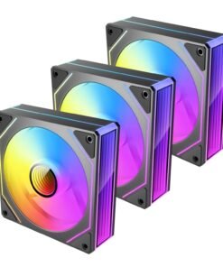 Alternative view of Antec VISION PWM 120mm ARGB Infinity Mirror Case Fan 3 Pack Black