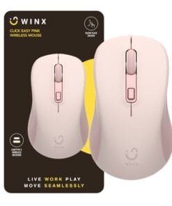 WINX CLICK Easy 1600DPI 2.4GHz Wireless Mouse - Pink