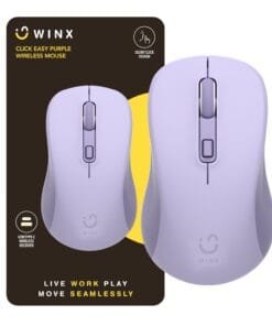 WINX CLICK Easy 1600DPI 2.4GHz Wireless Mouse - Purple