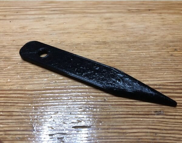 Sewing 3D Printed Snips Flat