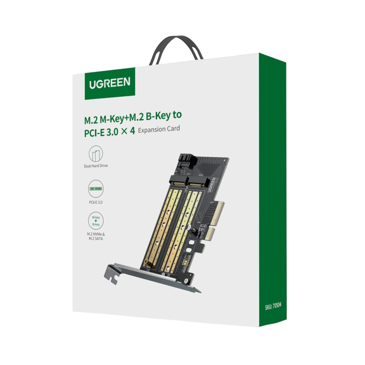 cm302-70504-wr-01 UGREEN CM302 M.2 M/B-Key to PCI-E 3.0 Expansion Card - Image 4