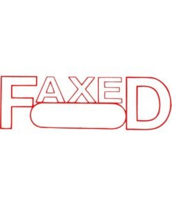 Xstamper Red Ink Stamp - Faxed - 1350