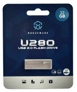 ROGUEWARE Silver Capless USB 2.0 Flash Drive/32GB