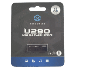 ROGUEWARE Black Capless USB 3.0 Flash Drive/64GB