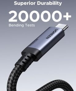 Alternative view of UGREEN USB4 Gen4 240W USB-C to USB-C Cable (Black)
