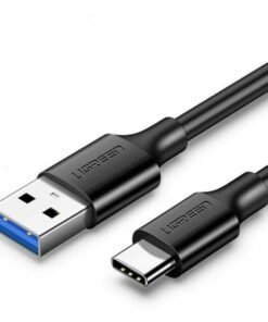 UGREEN Type-C to USB-A 3.0 Cable 1.5m – Fast Charging 3A, 5Gbps Sync – Black