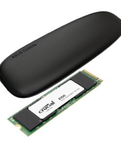 Asus Cobble M.2 SSD Type-C Enclosure and Crucial E100 1TB NVMe Bundle - Black