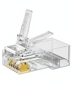 Alternative view of UGreen Cat6 RJ45 Modular Plugs (50 Pcs)–Transparent with Gold Contacts