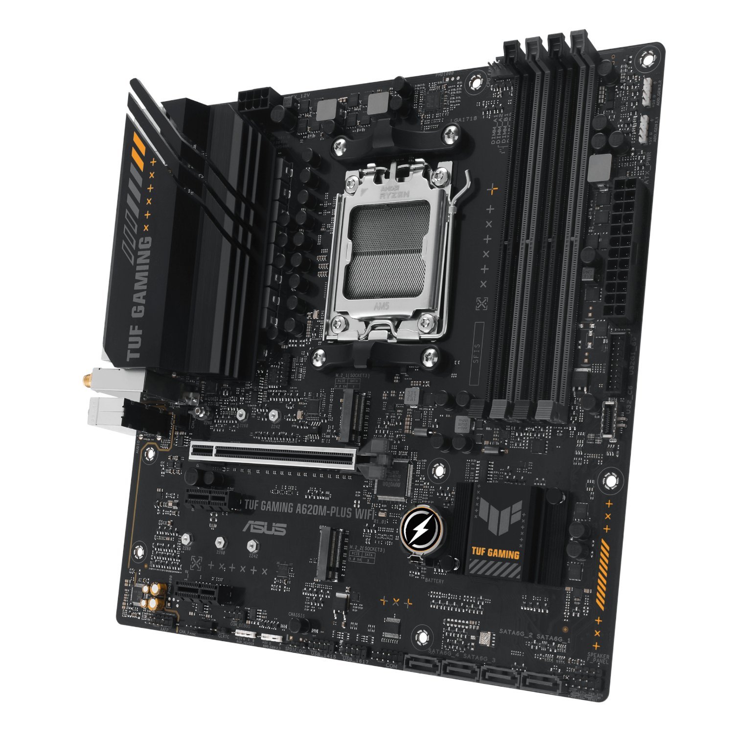 Asus TUF Gaming A620M-PLUS AM5 WIFI M-ATX Motherboard - Image 4