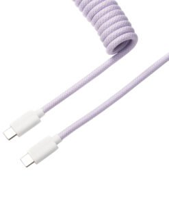 Keychron Coiled Aviator Cable - Light Purple/Straight