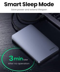 Alternative view of UGREEN CM300 2.5 inch USB Type-C Hard Drive Enclosure - Silver