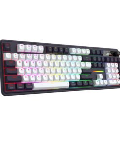 Redragon K762WB-RGB-PRO LCD Full-size Gasket Mechanical Keyboard - Black