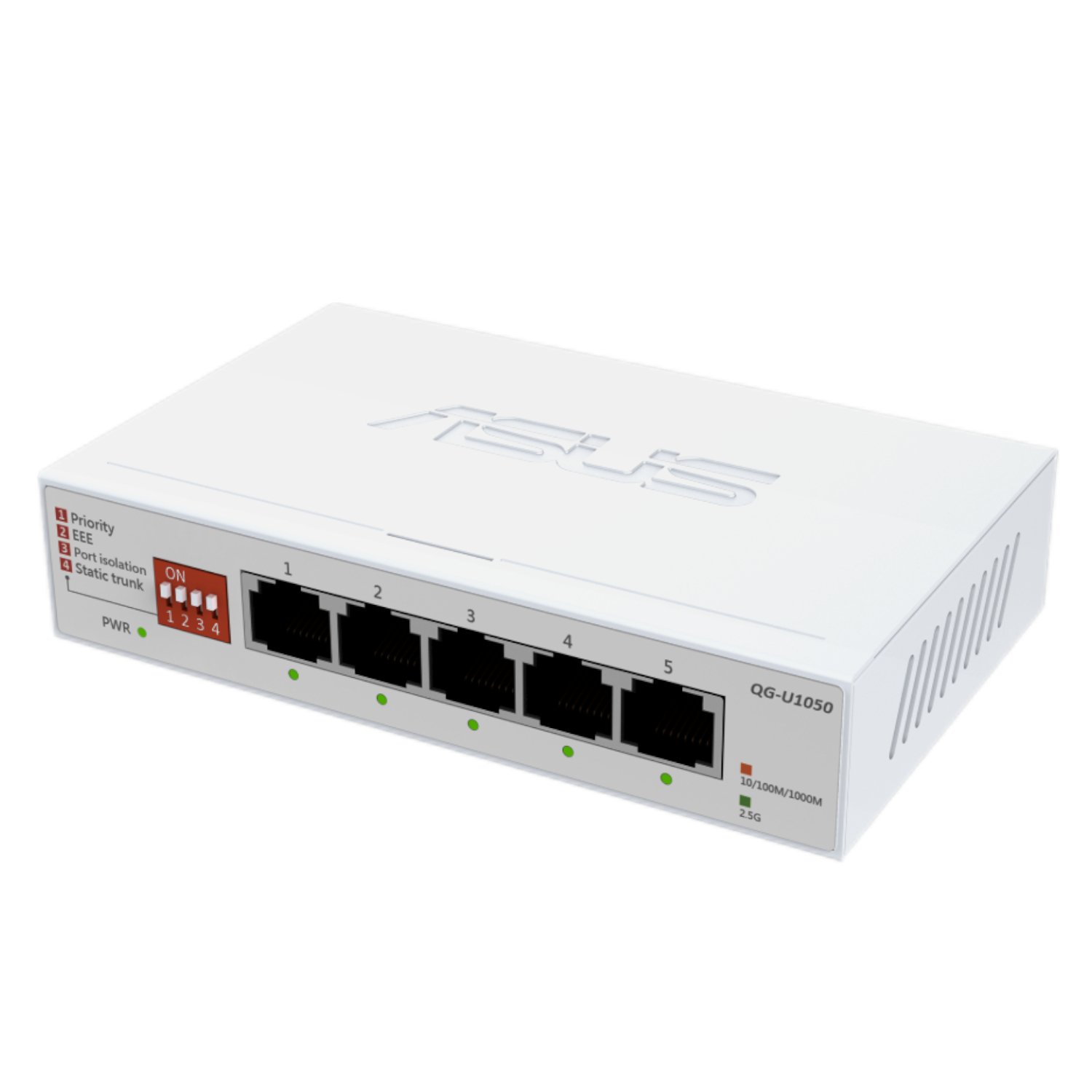 ASUS 5×2.5G Unmanaged Network Switch – White - Image 2