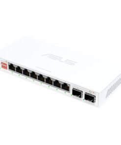 Alternative view of ASUS 8x2.5G + 2x10G SFP+ Unmanaged Network Switch- White