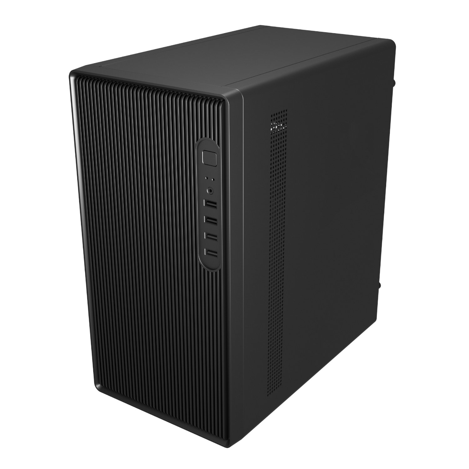 FSP S120 M-ATX Mid Tower Desktop Chassis - Black - Image 2