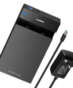 UGREEN 3.5" SATA Hard Drive USB 3.0 Enclosure 5Gbps – Black