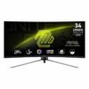 MSI MAG345CQR 34" Curved Gaming Monitor 3440x1440 (UWQHD) VA 1ms 180Hz