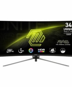 MSI MAG345CQR 34" Curved Gaming Monitor 3440x1440 (UWQHD) VA 1ms 180Hz