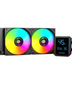 PCBuilder BLIZZARD FROST 240mm AIO ARGB Liquid CPU Cooler - Black