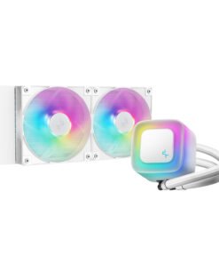 Alternative view of DeepCool LE240 V2 240mm ARGB AIO CPU Liquid Cooler - White
