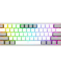 Redragon K617 FIZZ 60% Wired RGB Gaming Keyboard - White/Grey