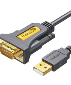 UGREEN USB 2.0 to RS-232 Serial Adapter Cable (USB-A Male to DB9 Male)-Black