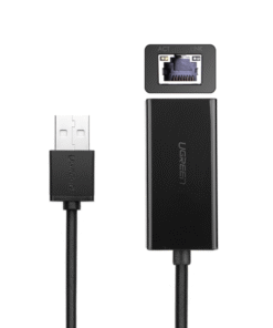Alternative view of UGREEN CR110 Ethernet Adapter | USB 2.0 to RJ45 - Black