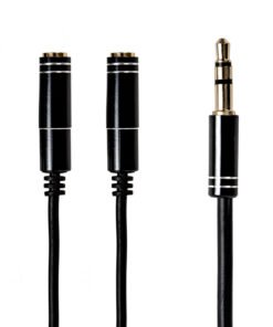 Gizzu 3-Pole Audio Splitter Cable - Black
