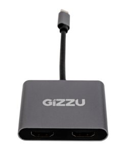 Gizzu 4-in-1 Type-C to Dual HDMI Hub