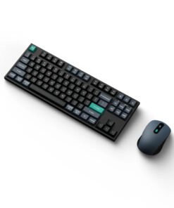 Alternative view of Keychron B33 80% TKL Wireless Keyboard and Mouse Combo – Black/Green