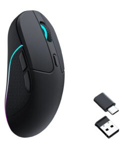 Alternative view of Keychron M3 RGB Wireless Optical Mouse – Black