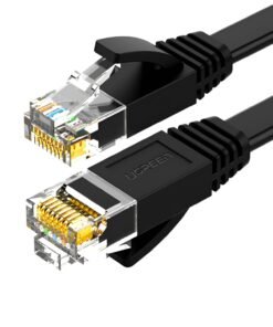 UGREEN NW102 Cat6 U/UTP Flat Ethernet Cable 2m - Black