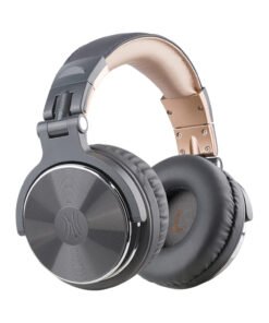Oneodio Pro 10 Professional Wired Over Ear DJ and Studio Monitoring Headphones - Grey/Gold