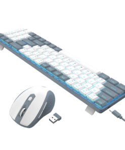 Alternative view of Redragon BS8772 Wireless Keyboard and Mouse Combo - Grey/White