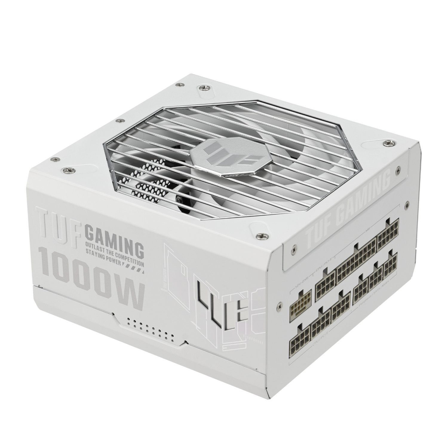Asus TUF Gaming 1000W 80 PLUS Gold ATX Modular Power Supply - White - Image 6